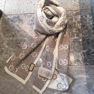 21-22AW Gucci GG Jacquard Wool Scarf guj15245