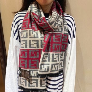 Battle for Fendi scarf replica wool intarsia tassel feu48370