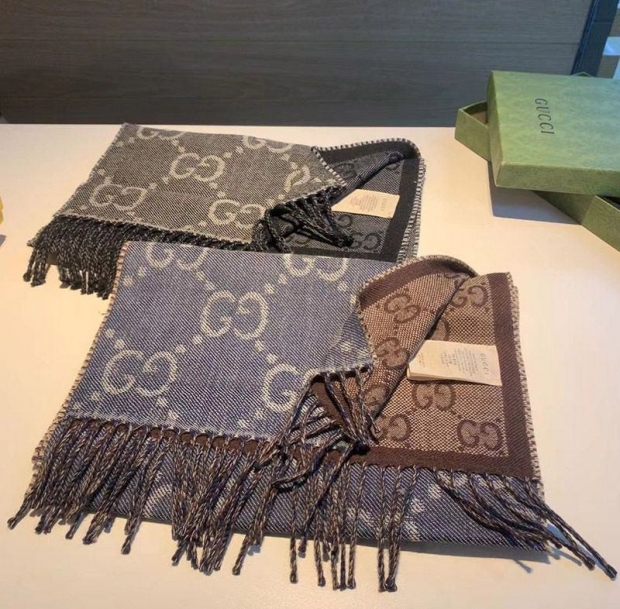 Rare Gucci wool scarf jacquard replica guz87332