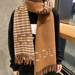 Sold out Gucci Check Cashmere Fake Scarf gux70461