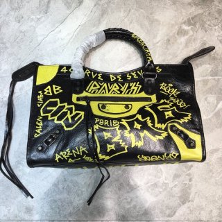 Balenciaga City M Handbag Replica Graffiti Classic bad62919