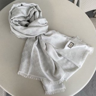 Cute Gucci GG Jacquard Wool Scarf gue12729