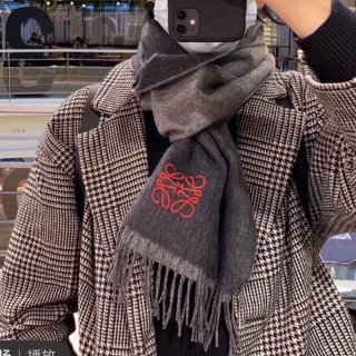 No.1 Popular Loewe Bicolor Scarf Replica (Wool & Cashmere) loz09993