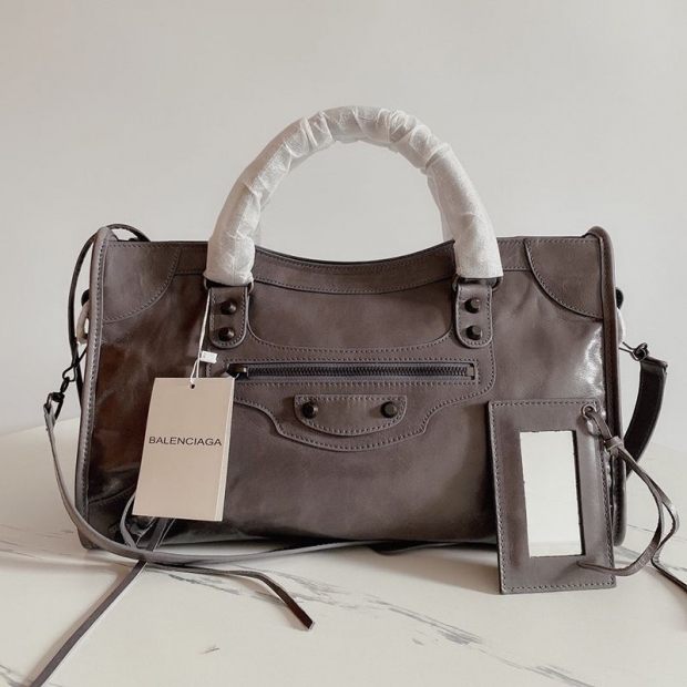 Eye-catching color Balenciaga Classic City Bag Replica Brown baa36464