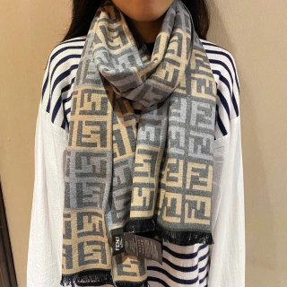 Popularity rising Fendi scarf imitation scarf wool intarsia tassel fez18284
