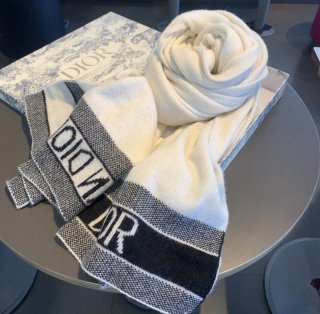New color ☆ Rare Dior scarf copy CD ICON D-WHITE scarf muffler deh39528