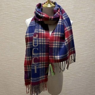 The hottest topic! Gucci check replica cashmere scarf guo40072