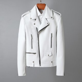 Rare color Saint Laurent copy denim style button jacket in smooth leather Sab48324