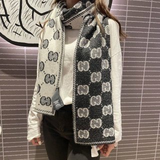 ☆Super popular☆Gucci★GG wool lame jacquard replica scarf/muffler gup19767