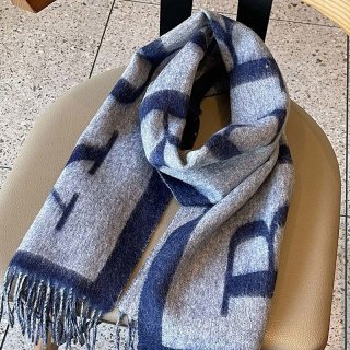 Free shipping Burberry replica reversible logo jacquard cashmere scarf Bax36023