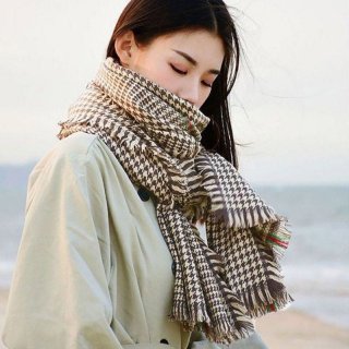 Rare color Gucci houndstooth cashmere scarf replica guv66998
