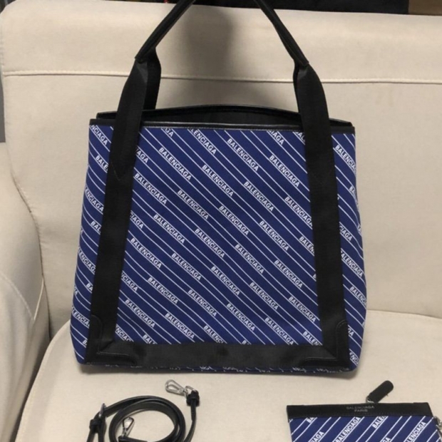 ☆Super popular☆Balenciaga tote bag copy/NAVY CABAS S Navy Cabas bam92594