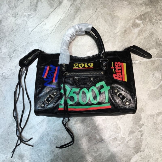 Hard to find Balenciaga City S replica handbag Graffiti Classic baj30812
