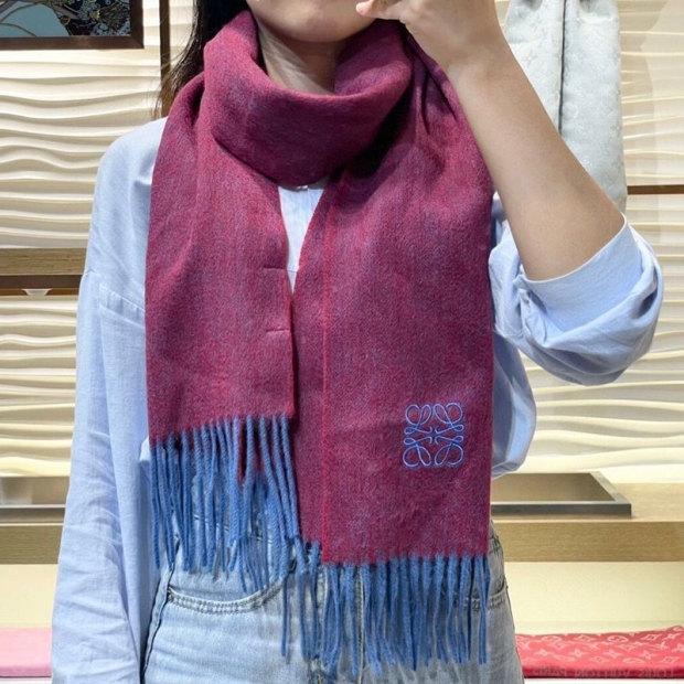 Lowest price challenge Loewe cashmere scarf fake lok69611