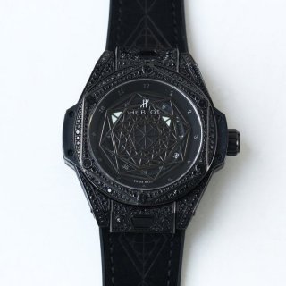 New for Fall/Winter: Hublot Big Bang Unico Sun Blue Titanium Pavé 415NX1112VR1704MXM17