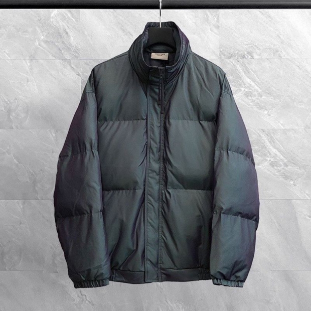 [Not available in Japan] Fear of God ESSENTIALS Replica Laser Down Jacket Black fib91276