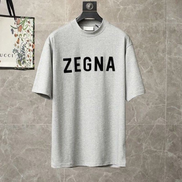 No.1 Popular Ermenegildo Zegna x Fear of God Replica Collaboration T-shirt Gray fis83844