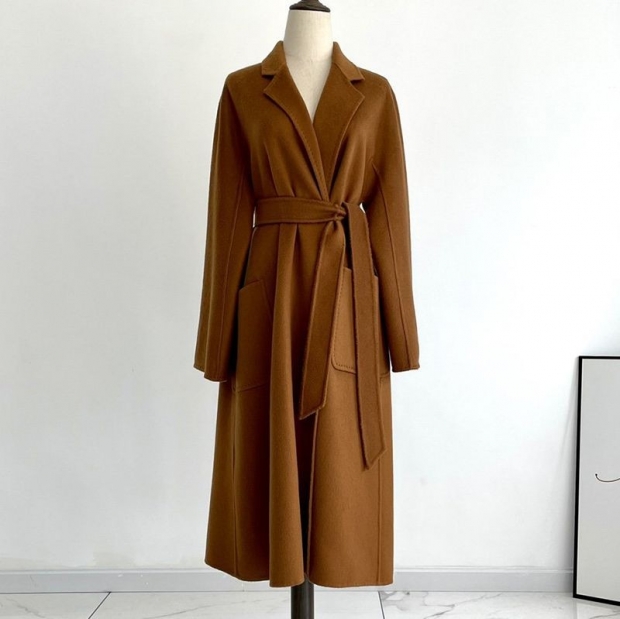 Extremely popular: Max Mara replica Ludmila cashmere coat brown mak49670