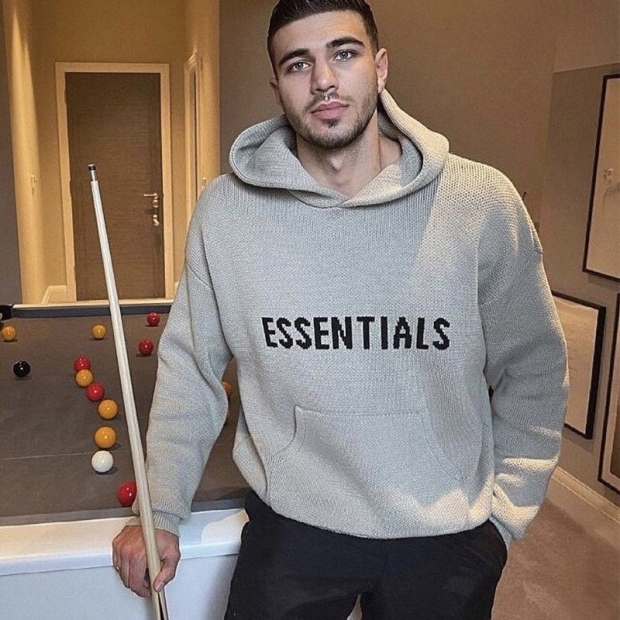 [Not available in Japan] Essentials Hoodie Fake Fear of God Knit Hooded Jumper fif77633