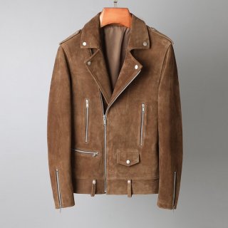 21-22AW Saint Laurent Replica Suede Bomber Jacket Sad25369