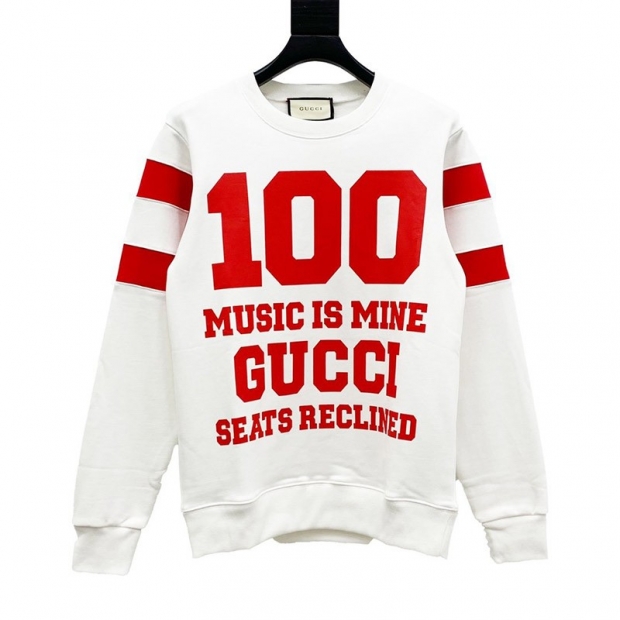 [Not available in Japan] [100th Anniversary] Gucci ◇ Cotton Sweatshirt Fake Shirt gux63037