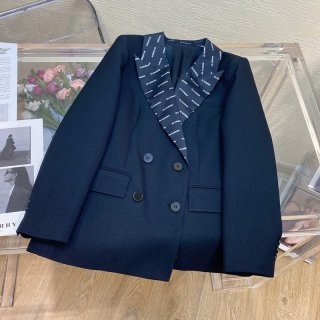 New on sale ◆ Jil Sander jacket replica ◆ Wool blend single-breasted tailored blazer Jit91089