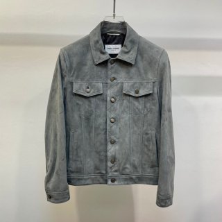 Very popular!! New color ★ Saint Laurent copy ★ Denim Destroyed Jeans Jacket Sas00670