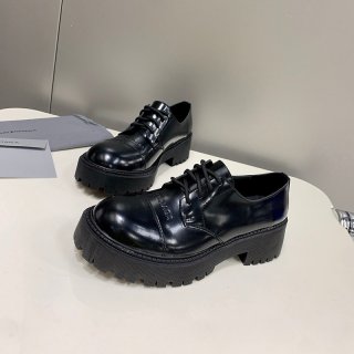 New for Autumn/Winter ●Free Shipping●Balenciaga Leather Shoes Replica●TRACTOR 65MM Lace-up Derby bac35895