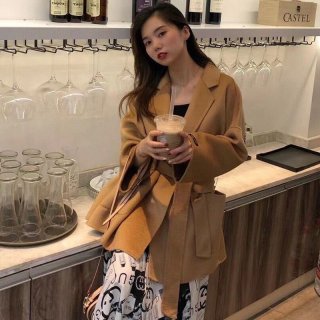 Rare Max Mara Ludmila Cashmere Coat Replica Beige mad54051