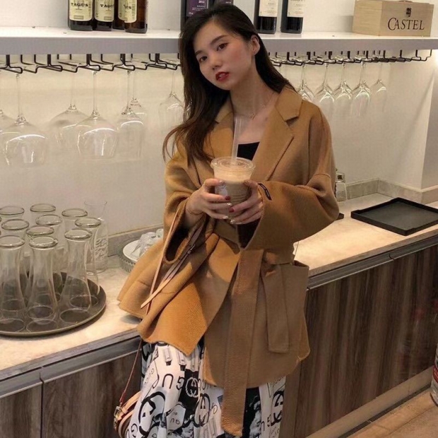 Rare Max Mara Ludmila Cashmere Coat Replica Beige mad54051