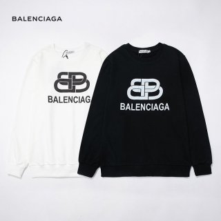Competitive Balenciaga Sweatshirt Replica Regular Crew Neck BB Logo 2 Colors bak87898