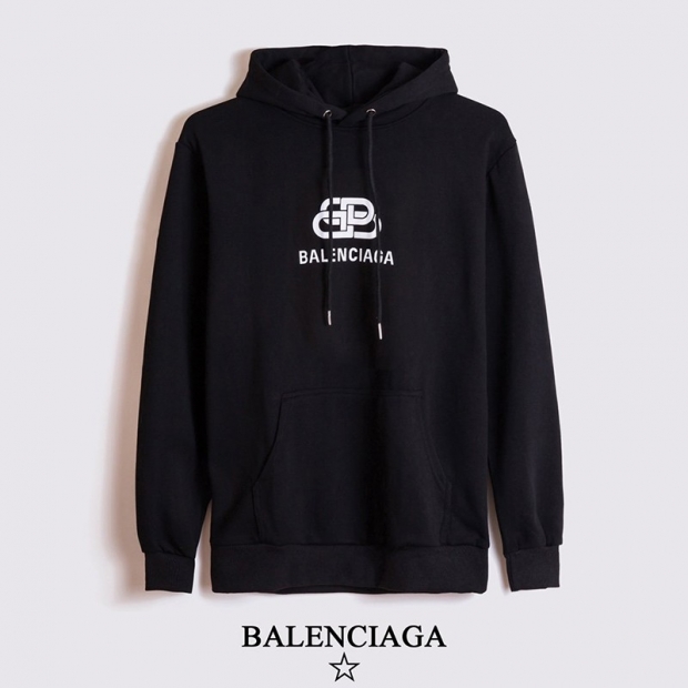 Hard to find Balenciaga hoodie replica * BB logo printed sweatshirt black bay30075