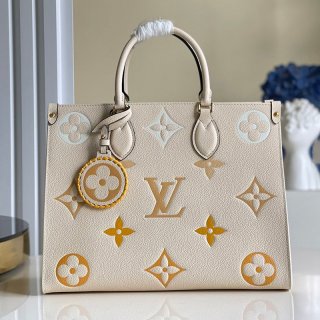Tracked shipping Louis Vuitton On the Go MM Replica Tote Bag Monogram Empreinte M45717