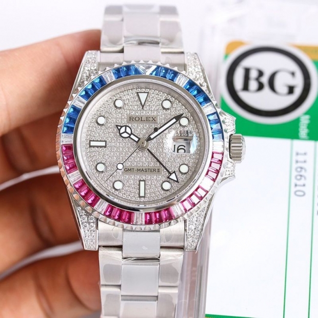 Rolex GMT Master II Replica Automatic Lug Diamond Men's 116759SARU1