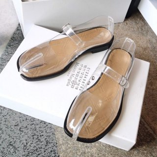 Rare Maison Margiela Tabi Transparent Strap Shoes Replica Mae86963