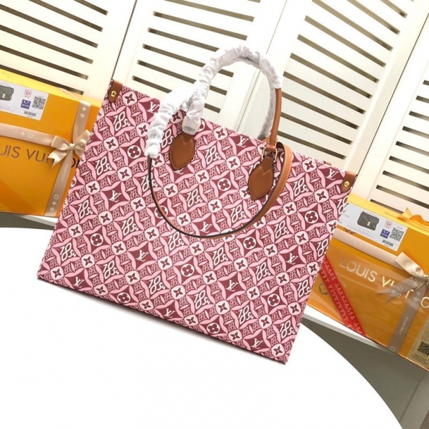 ☆Super popular☆Louis Vuitton On the Go GM Replica Bag M57185 Monogram Red