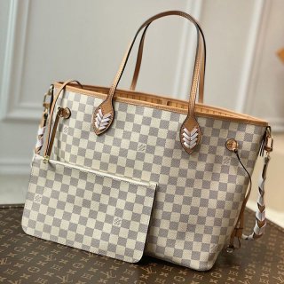 Classic Louis Vuitton bag Neverfull MM Pink N50047