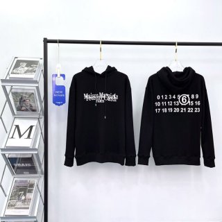 ☆Super popular☆ Maison Margiela replica women's hooded logo hoodie Mae98882