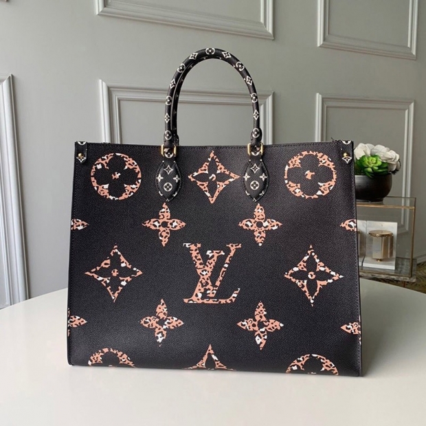Want it? Ultra-limited? Louis Vuitton On the Go GM Replica Giant Monogram Jungle vuz40987