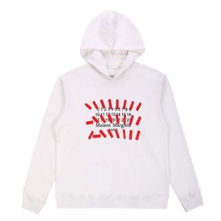 Not available in Japan MM6 fake Margiela logo print hoodie Mao66383