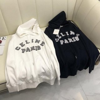SALE [CELINE] "CELINE PARIS" Flock Cashmere Parka Replica Cev35128