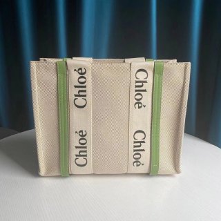 Love at first sight? Chloe Woody replica Woody shopping bag handbag chs08598
