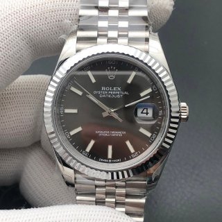 No customs duties Rolex watch Datejust copy 41 Stainless steel/white gold Men's Datejust rof36929
