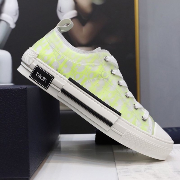 Rare color Dior B23 low top sneakers replica ★ Oblique canvas dep50395