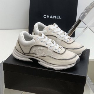 21-22AW [Classic Popular] Ele-cute light pink? Super limited edition? CC sneakers shu91195