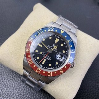 ☆Super Popular☆Rolex Replica★GMT Master Automatic Stainless Steel Men's Black 16751