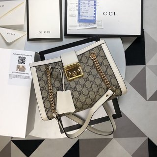 Gucci Padlock GG Supreme Shoulder Bag Copy 498156 KHNKG 9761