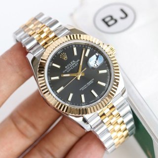 Cute Rolex Watch Replica Datejust 41mm Black Men's 126333