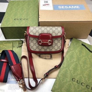 Gucci Horsebit 1955 Mini Bag Replica GG Supreme gg210820125