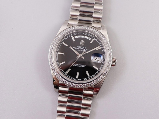 Competition: Rolex Replica Watch Day-Date 40mm Black Men's 228349RBR